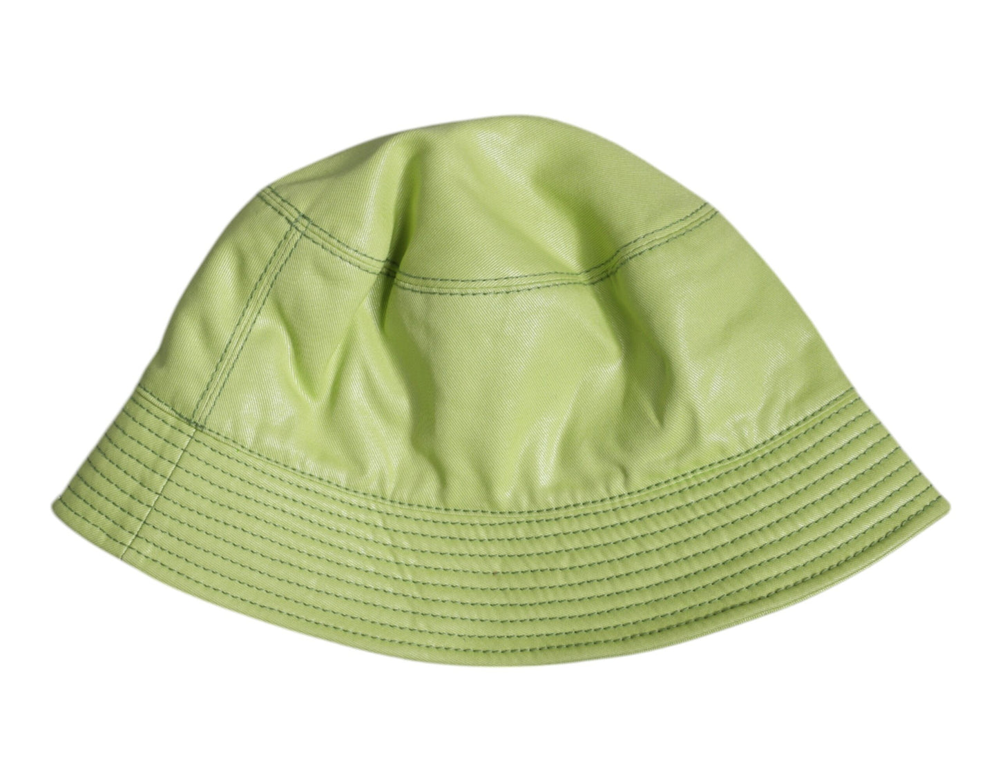 Dolce & Gabbana Green DG Plaque Wide Brim Bucket Hat
