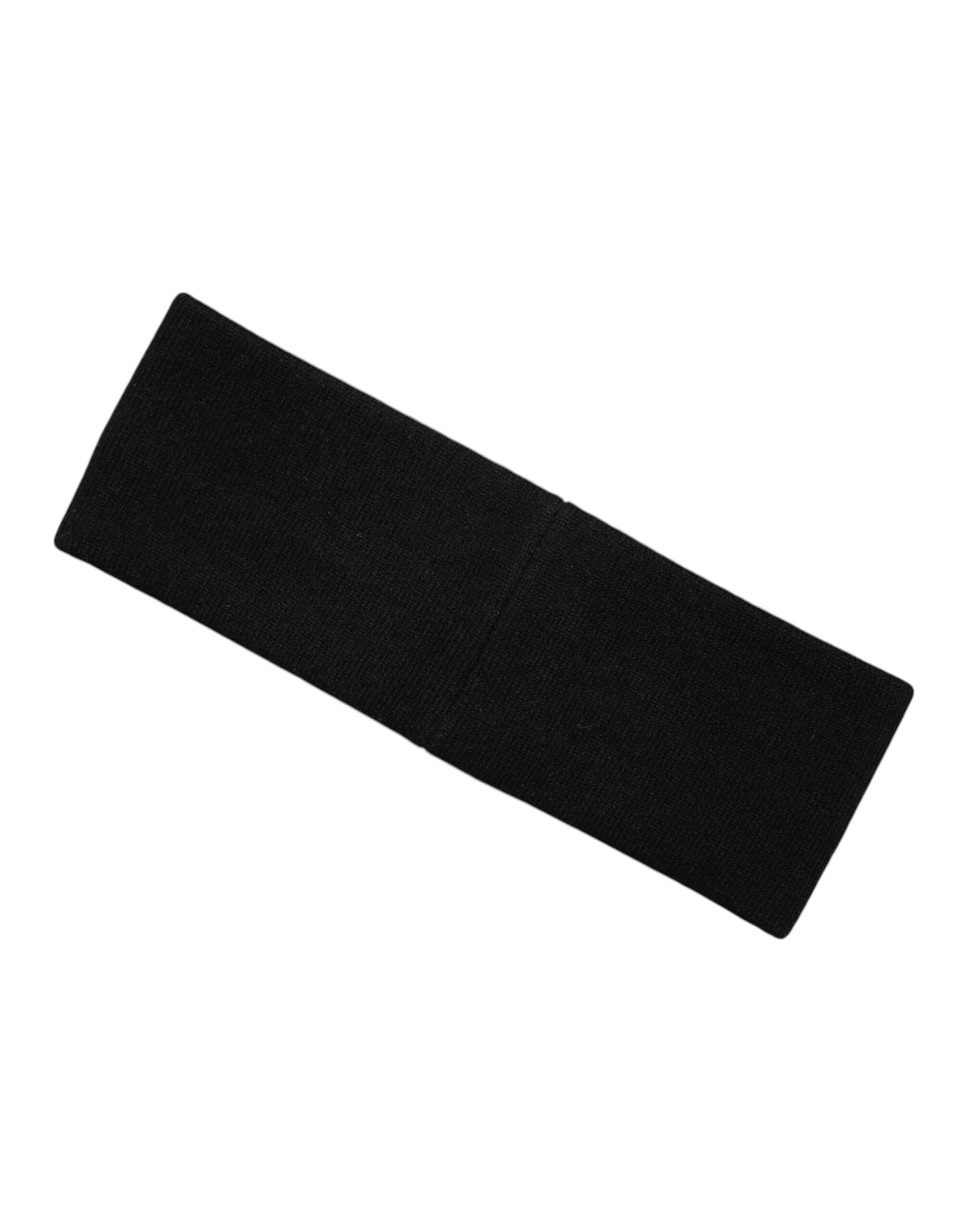 Dolce & Gabbana Black White DG Cashmere Knitted Headband Hat