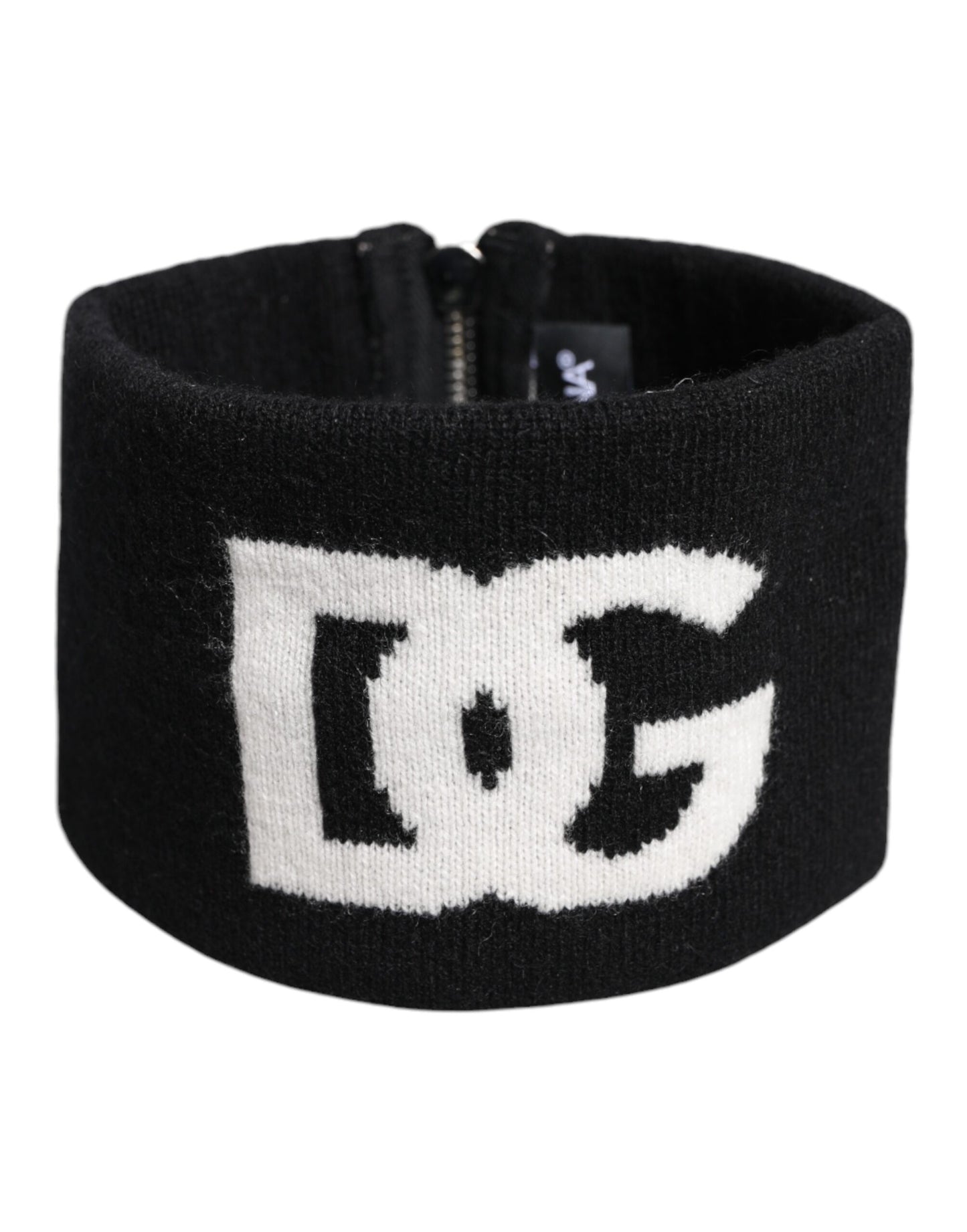 Dolce & Gabbana Black White Knitted Headband Hat