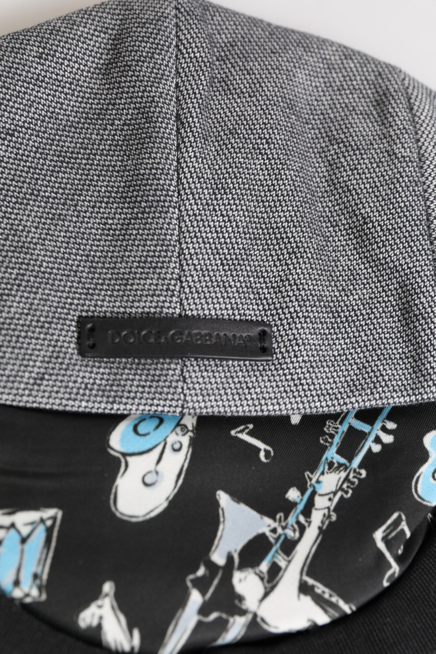 Dolce & Gabbana Gray Cotton Newsboy Capello Cabbie Hat