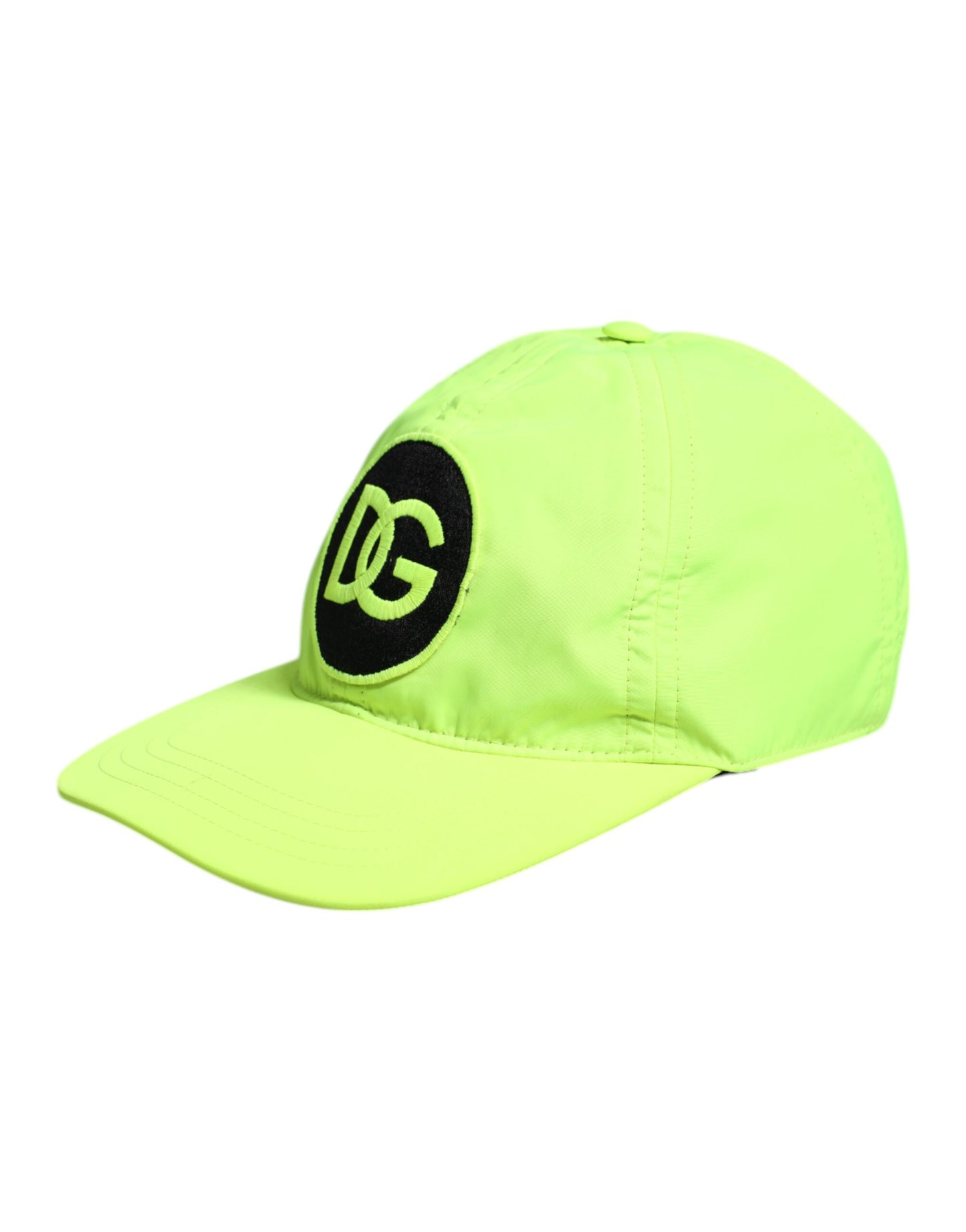 Dolce & Gabbana Yellow Green DG Logo 6 Panels Baseball Cap