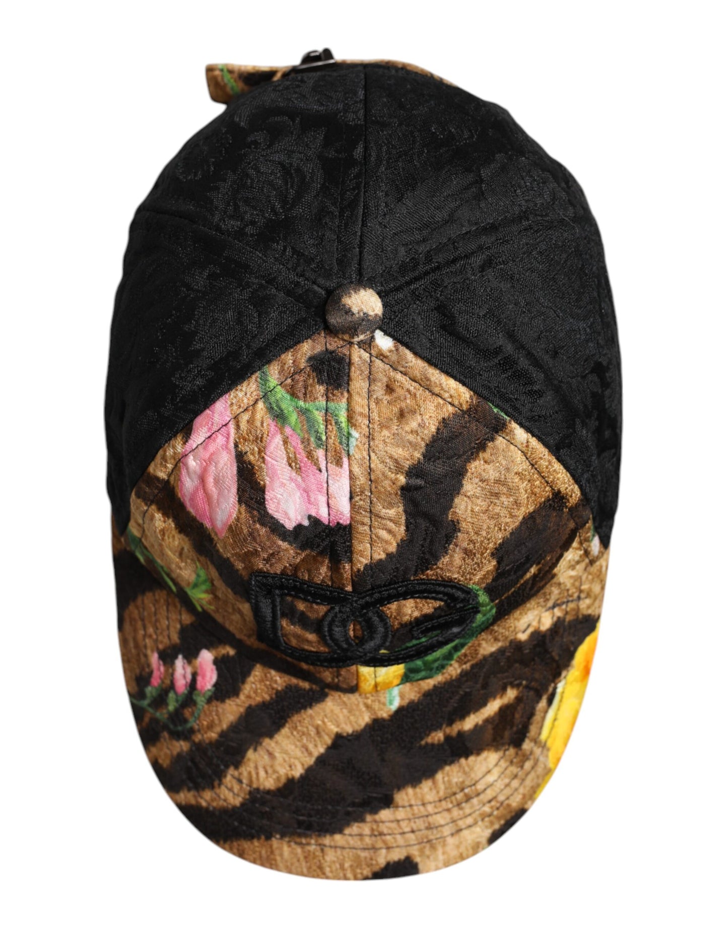Dolce & Gabbana Multicolor DG Logo Patch 6 Panels Baseball Cap