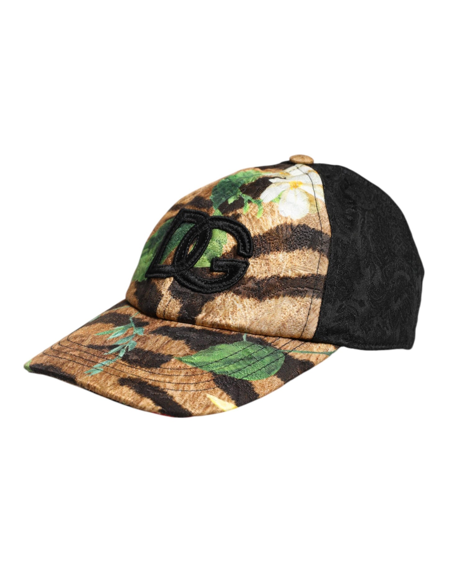 Dolce & Gabbana Multicolor DG Logo Patch 6 Panels Baseball Cap
