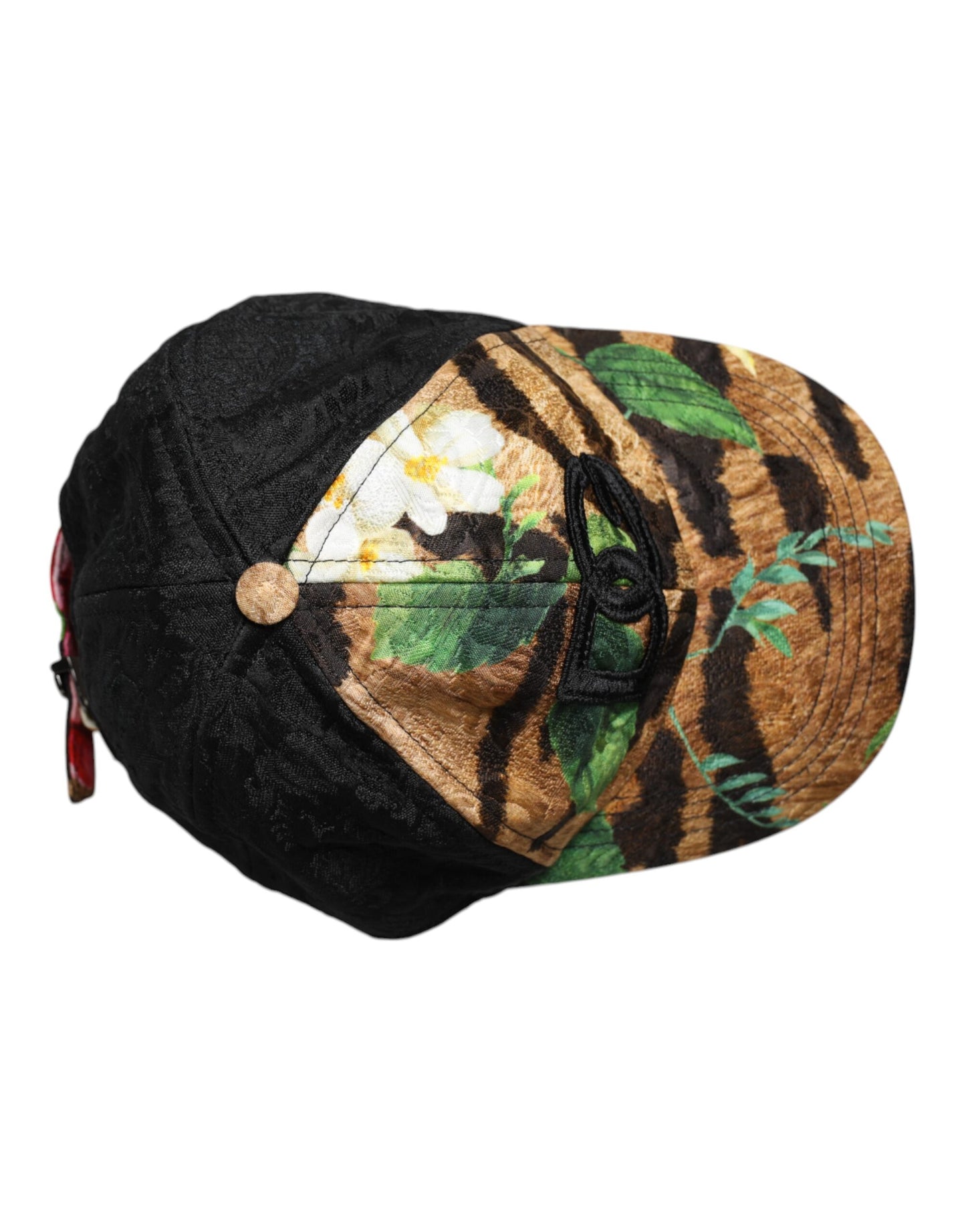 Dolce & Gabbana Multicolor DG Logo Patch 6 Panels Baseball Cap