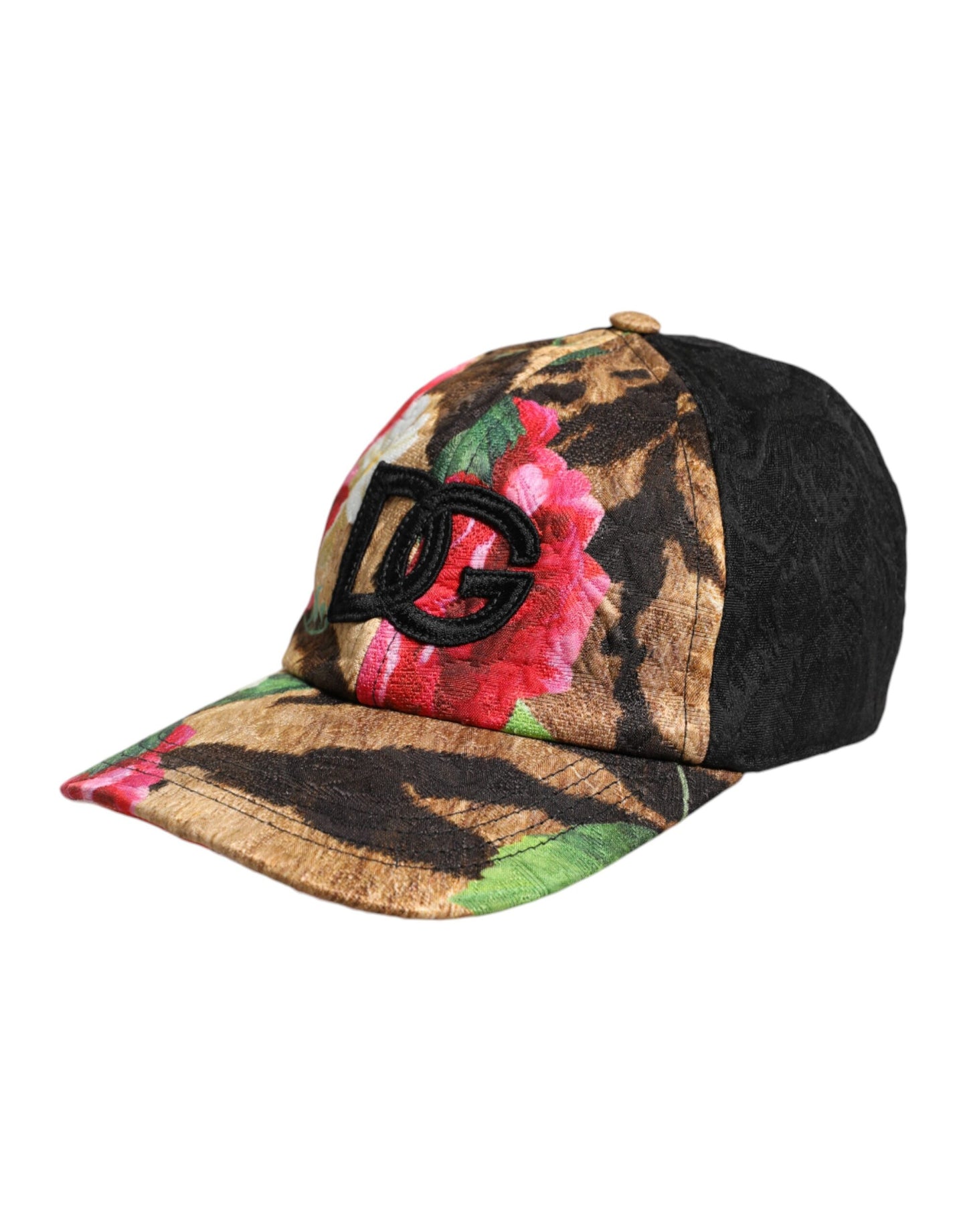 Dolce & Gabbana Multicolor DG Logo Patch 6 Panels Baseball Cap