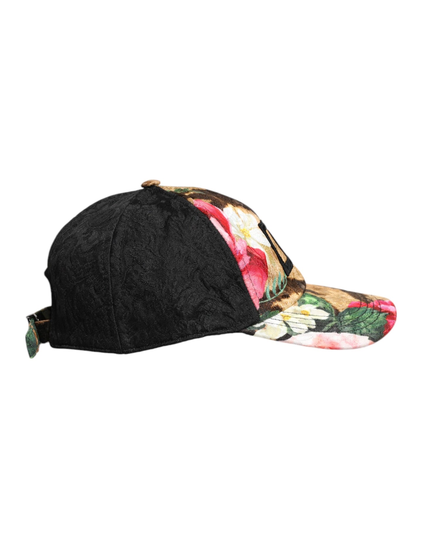 Dolce & Gabbana Multicolor DG Logo Patch 6 Panels Baseball Cap