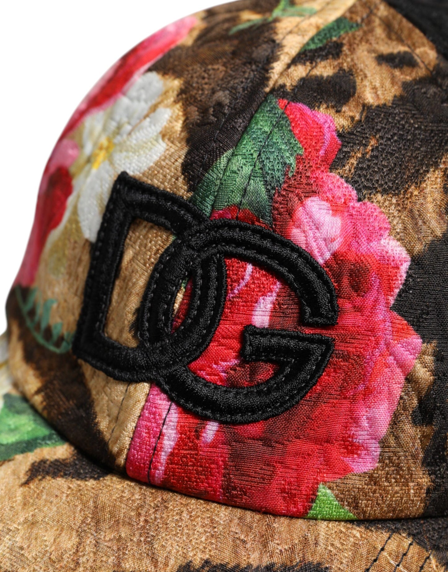 Dolce & Gabbana Multicolor DG Logo Patch 6 Panels Baseball Cap