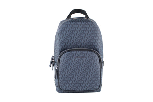 Michael Kors Cooper Medium Navy Signature Sling Backpack