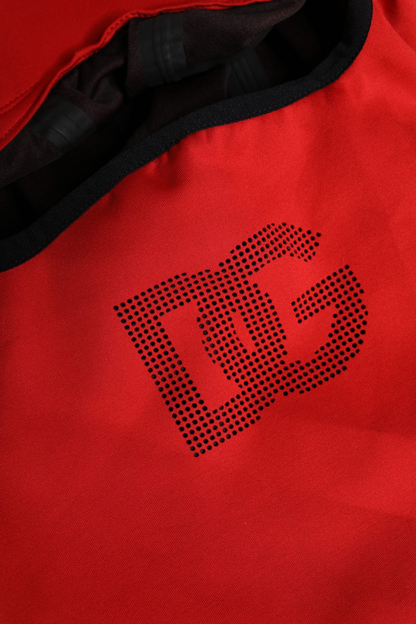 Dolce & Gabbana Red Logo Polyester Wide Brim Balaclava Hat