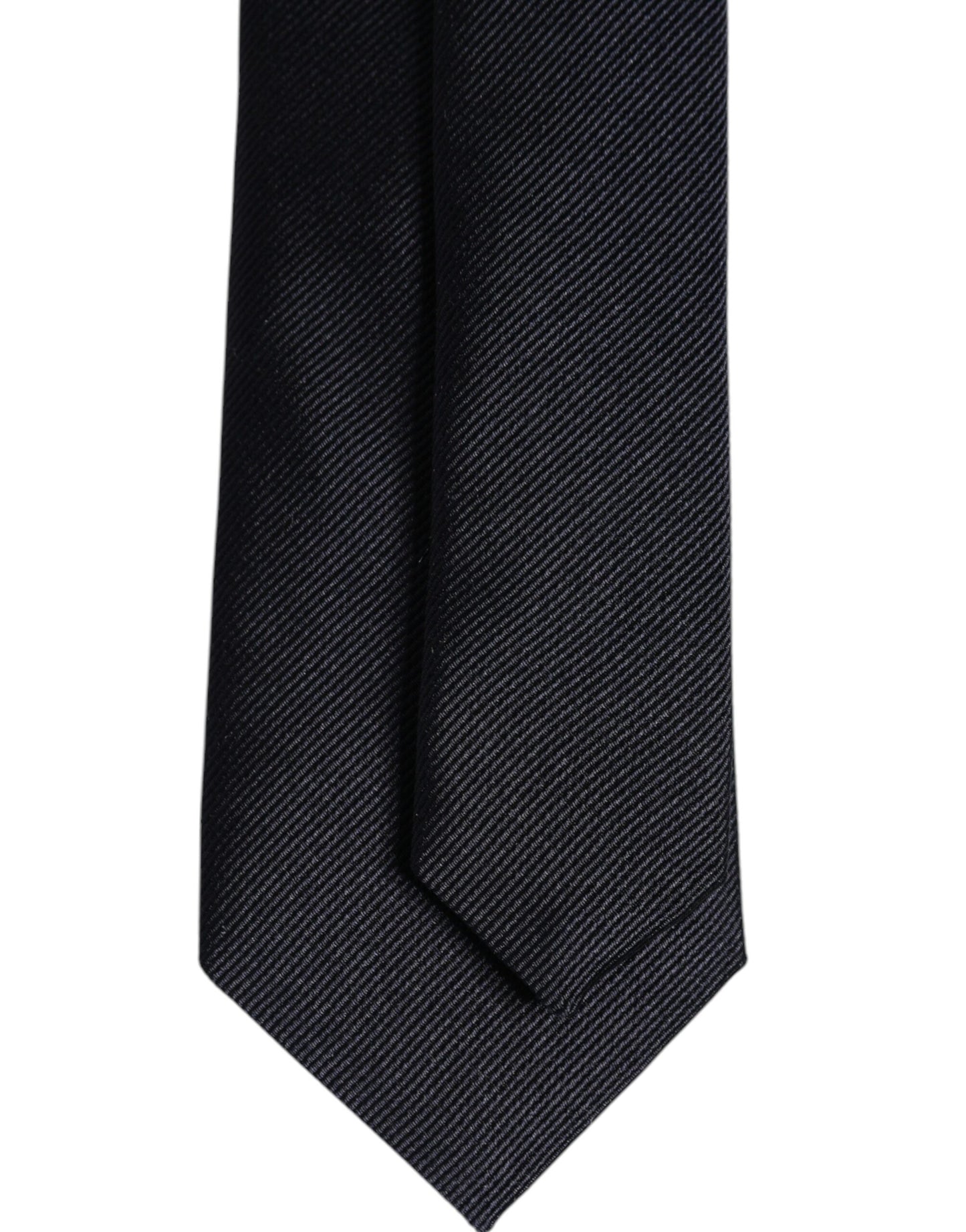 Dolce & Gabbana Dark Blue Silk Adjustable Necktie Tie