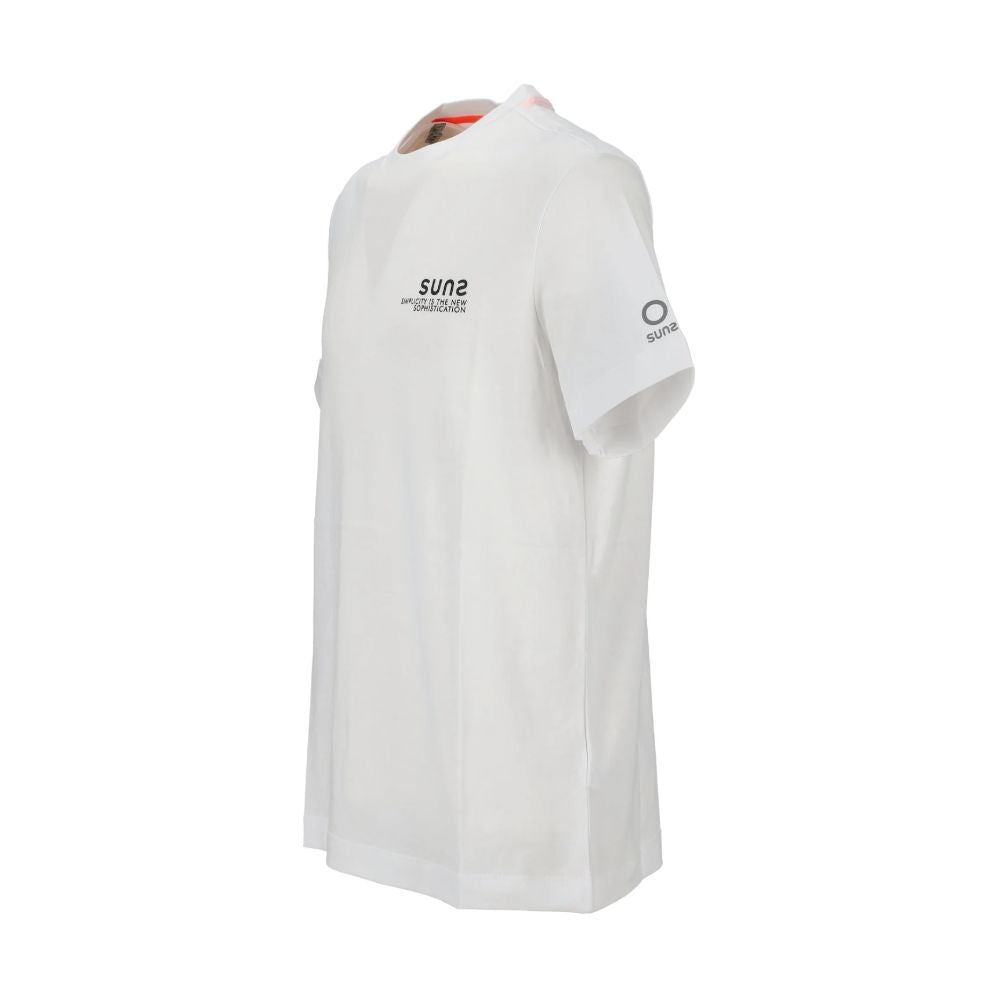 Suns White Cotton T-Shirt
