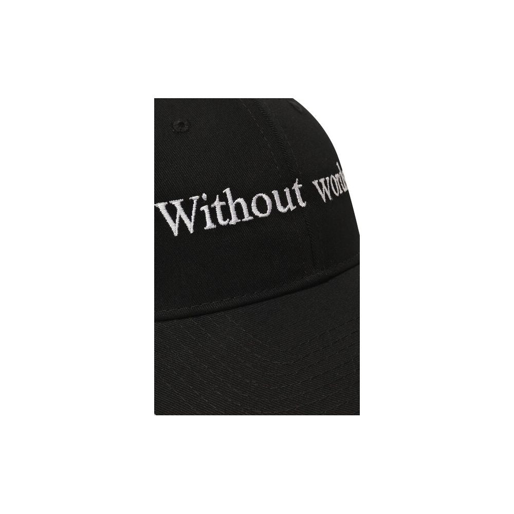 Diego Venturino Black Cotton Hats & Cap