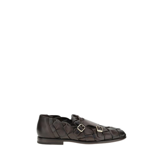 Santoni Woven weave Loafers