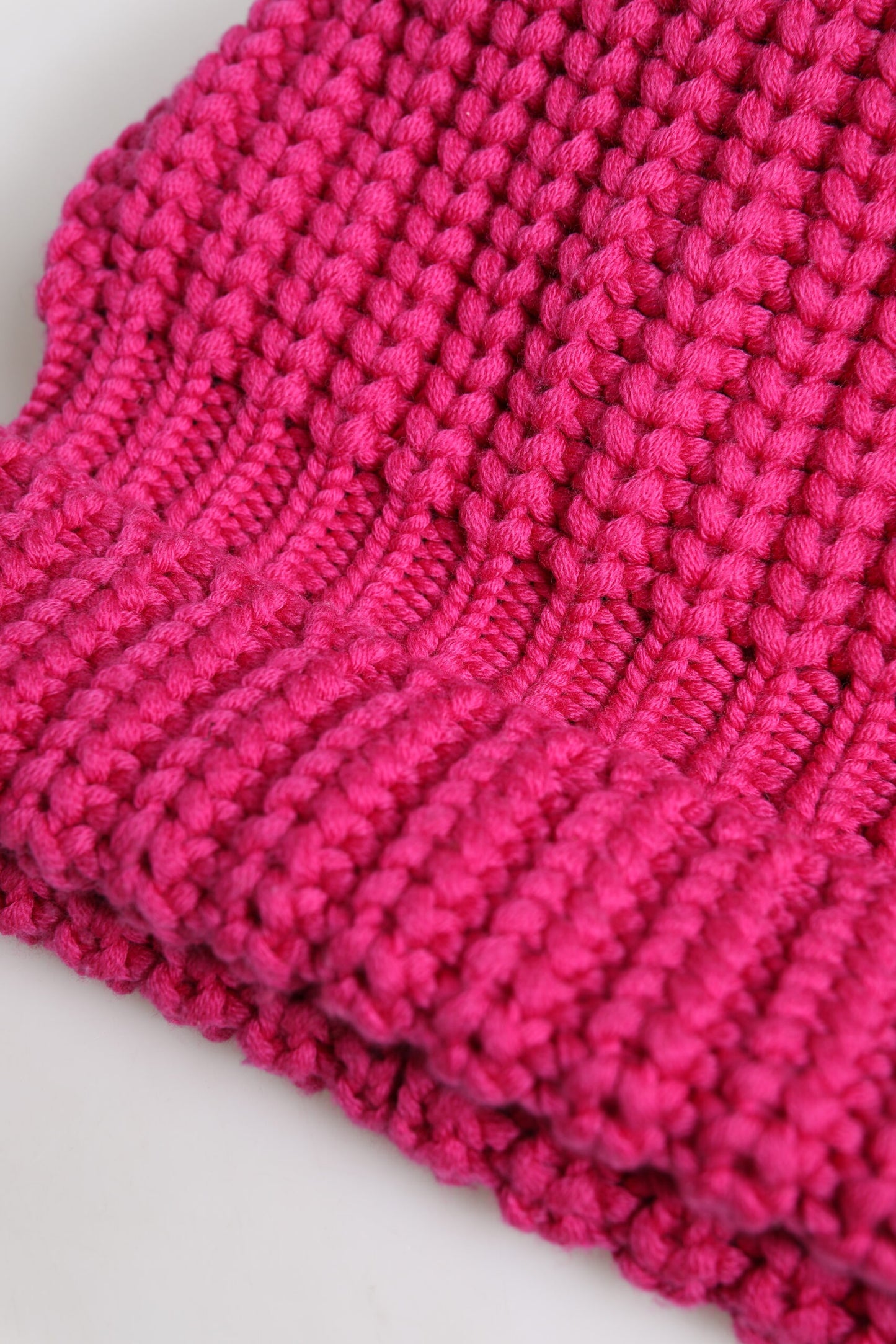 Dolce & Gabbana Pink Solid Wool Knitted Winter Beanie Hat