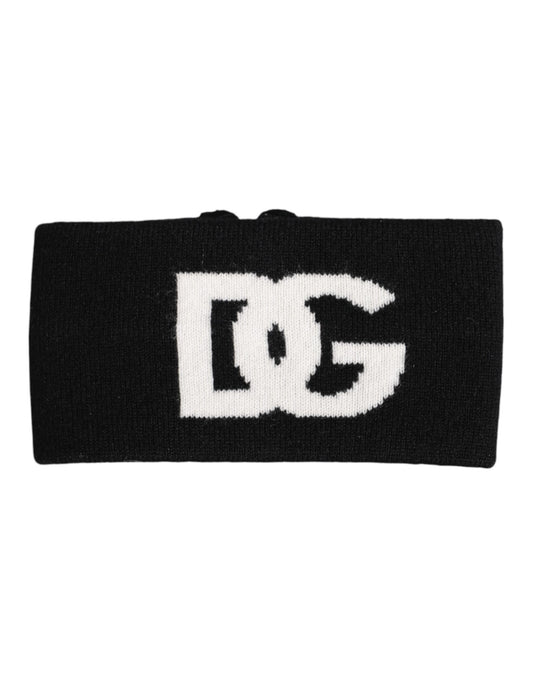Dolce & Gabbana Black White Knitted Headband Hat