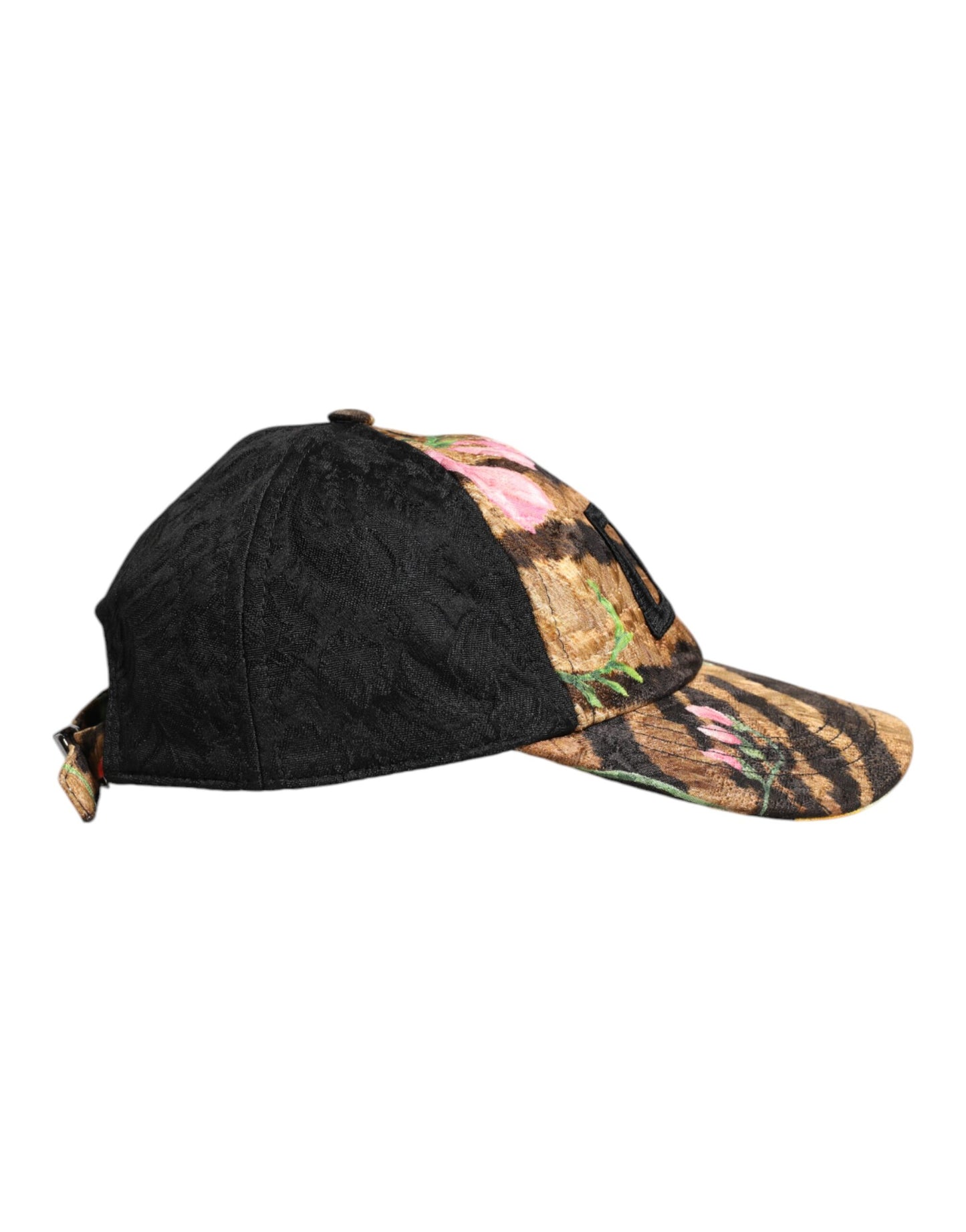Dolce & Gabbana Multicolor DG Logo Patch 6 Panels Baseball Cap