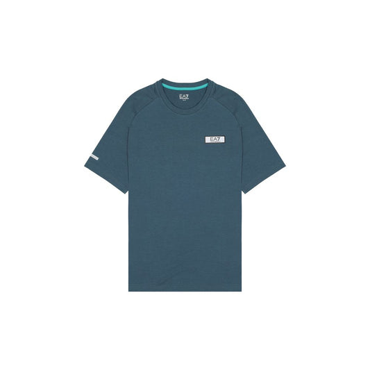 EA7 Emporio Armani Black Polyester T-Shirt